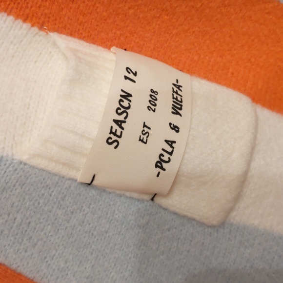 Women's Jascls Color Block  BOHO  Stripe Chunky Cardigan Sweater Size Large - Picture 3 of 3